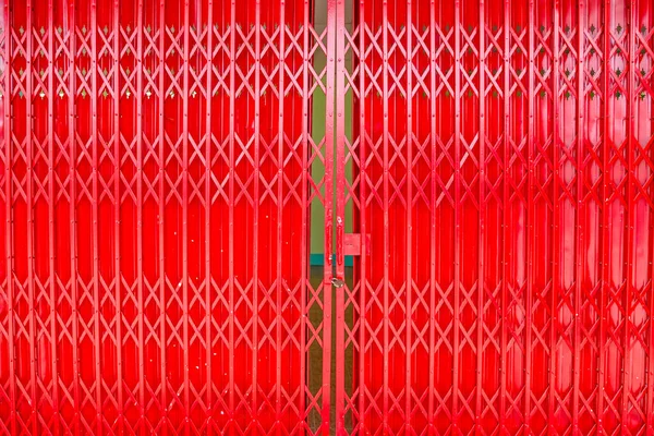 红色百叶窗门的背景纹理图像 — 图库照片