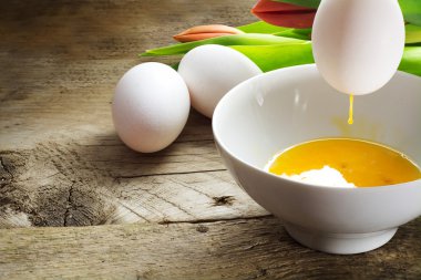 yumurta Paskalya dekorasyon eski Wood, kopya alanı için dışarı darbe
