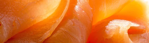 Salmon close up, background in panorama format — Stock Photo, Image