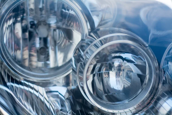 Серебристо-голубая технология, абстрактный фон от размытого близко — стоковое фото