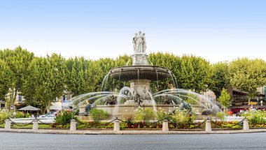 Çeşmede La Rotonde Aix-en-Provence, Fransa