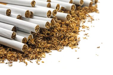 Sigara bir yığın gevşek tütün, WHI özgeçmişlerine köşe üzerinde