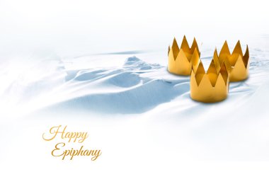 Üç tinkered kron o tarafından sembolize Epiphany, üç Kings gün,