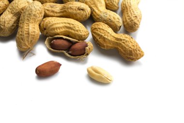 bir köşe arka plan üzerinde beyaz olarak fıstık