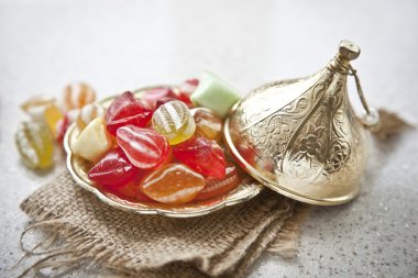 Geleneksel Türk Ramazan tatlı şeker şeker