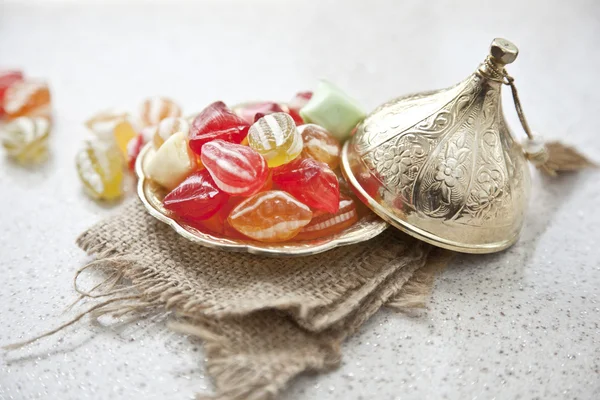 전통적인 터키 라마단 달콤한 설탕 사탕 — 스톡 사진