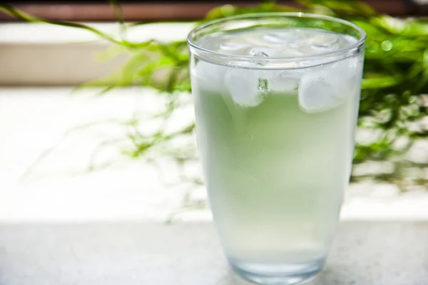 Glass of very cold water — Stock Photo, Image