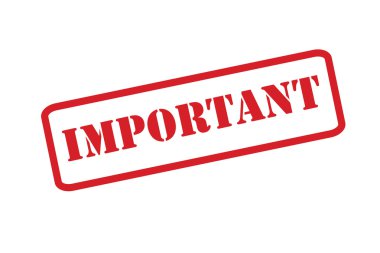 önemli kırmızı pul vektör