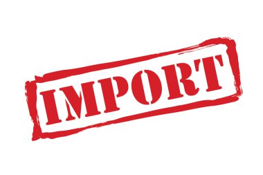 beyaz zemin kırmızı lastik damgası vektör alma.