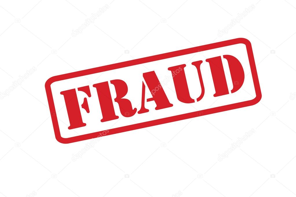 FRAUD Rubber Stamp vector over a white background.