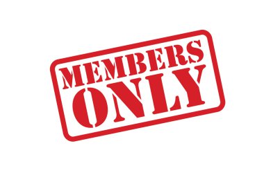 MEMBERS ONLY Rubber Stamp vector over a white background.