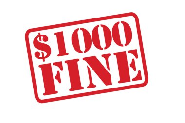 Beyaz bir arka plan üzerinde 1.000 dolar finered lastik damgası vektör.