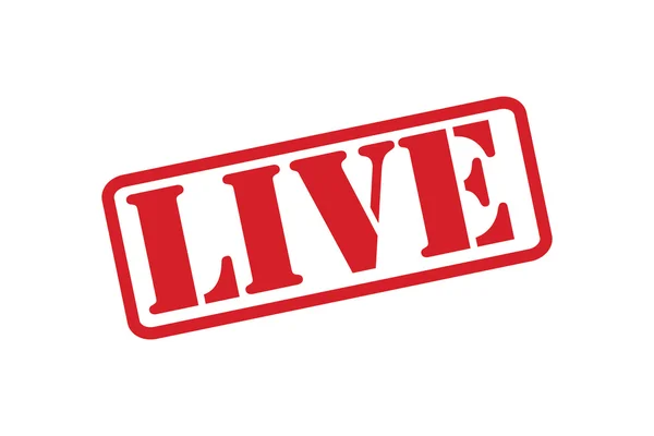 Live rubber stempel vector op een witte achtergrond. — Stockvector