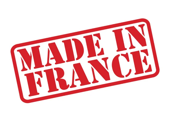 Gyártott-ban Franciaország gumibélyegző vektor-mint egy fehér háttér. — Stock Vector
