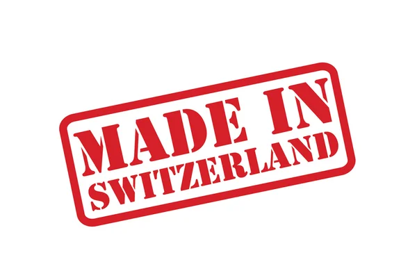 MADE IN SWITZERLAND Rubber Stamp vector over a white background. — Stock Vector