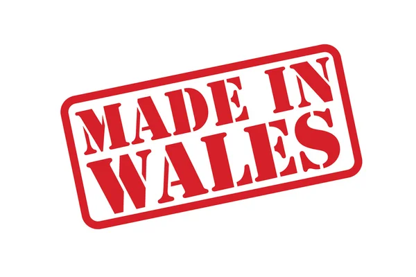 MADE IN WALES Rubber Stamp vector over a white background. — Stock Vector