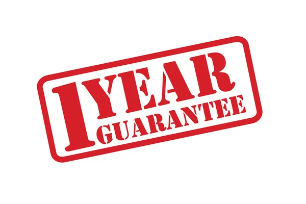 1 YEAR GUARANTEE Rubber Stamp vector over a white background. — Stock Vector