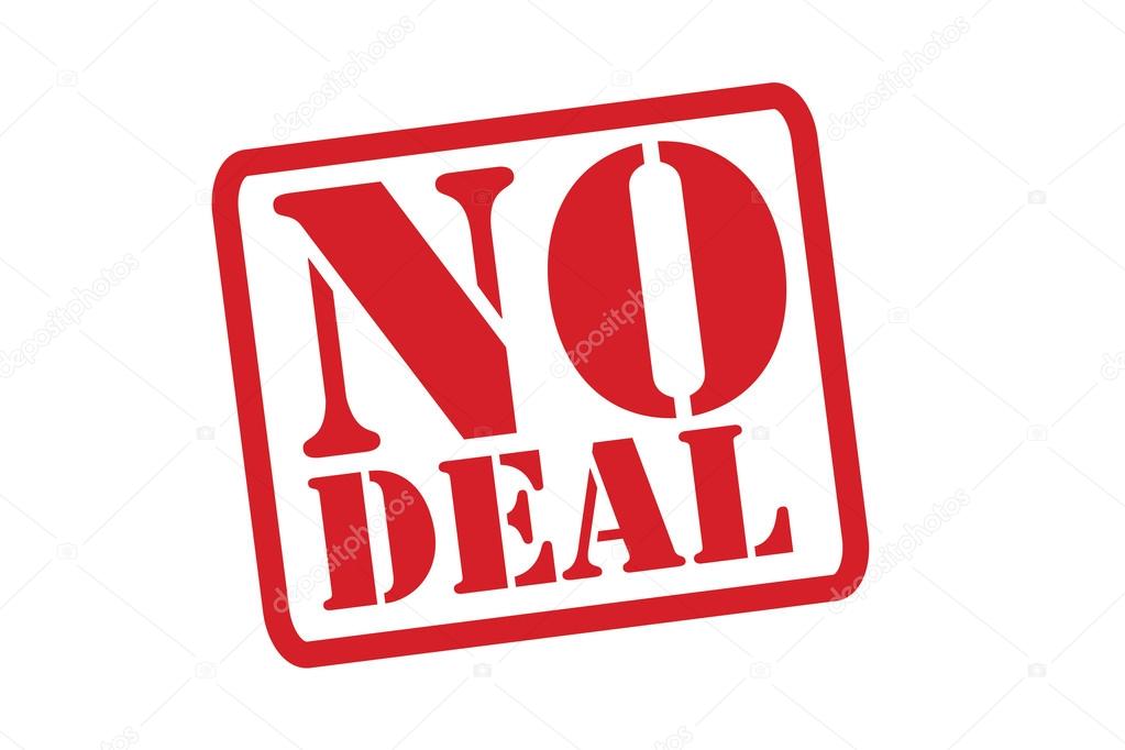 NO DEAL Red Rubber Stamp vector over a white background.