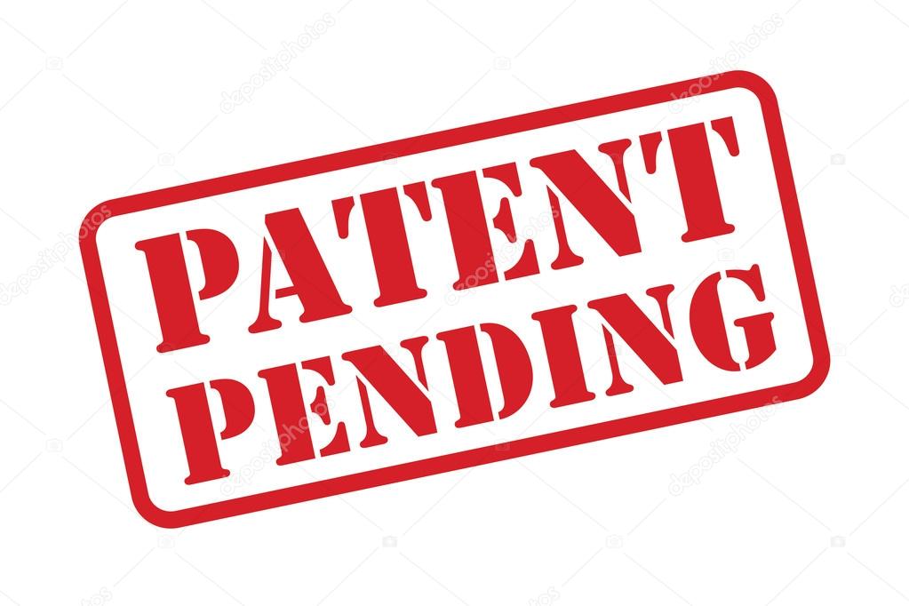 PATENT PENDING red Rubber Stamp vector over a white background.