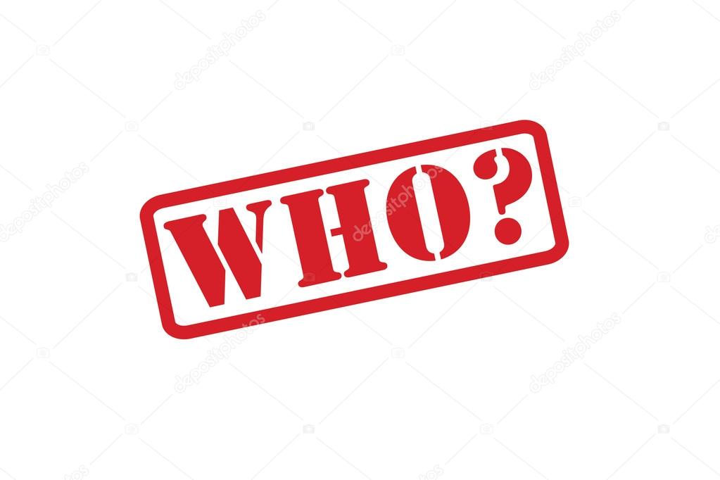 WHO? Rubber Stamp vector over a white background.