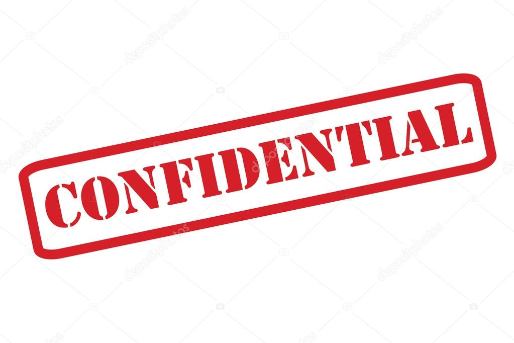 'CONFIDENTIAL' Red Stamp vector over a white background.