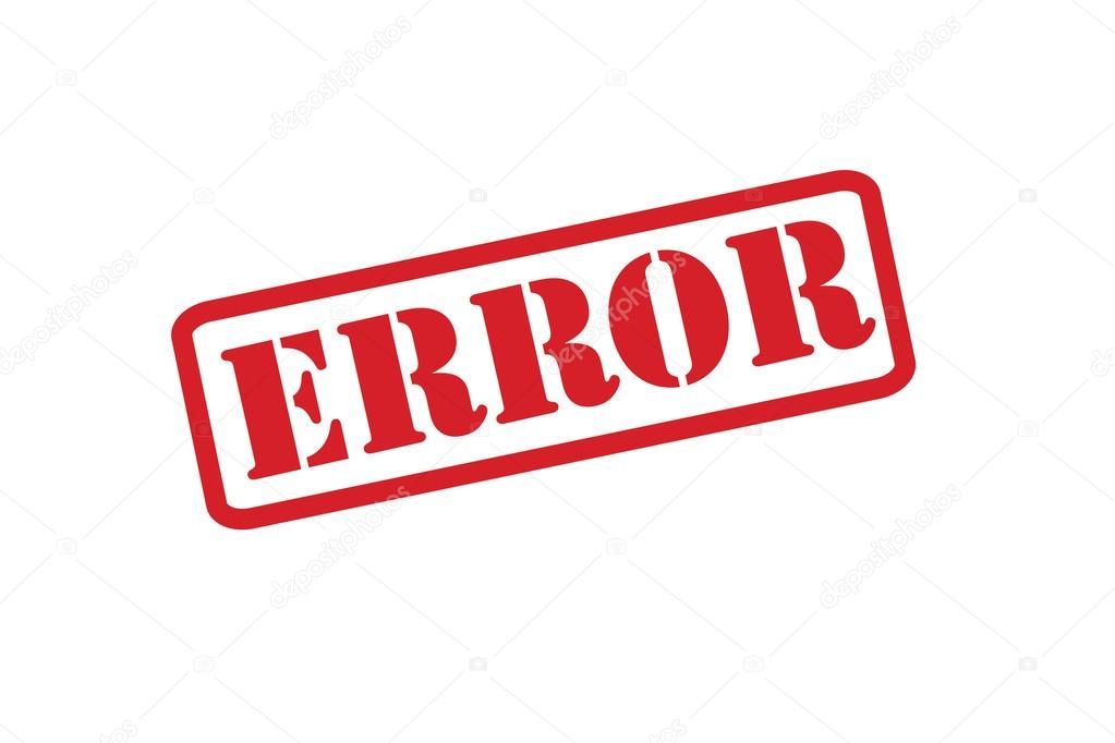 ERROR Rubber Stamp vector over a white background.