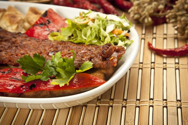 Turecký adana kebab — Stock fotografie