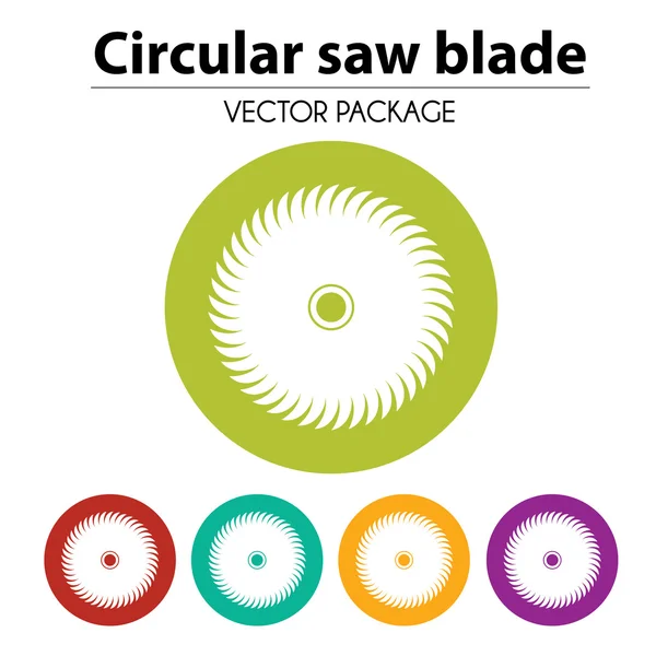 Saw Wheel - Vector icon isolated — Stock Vector
