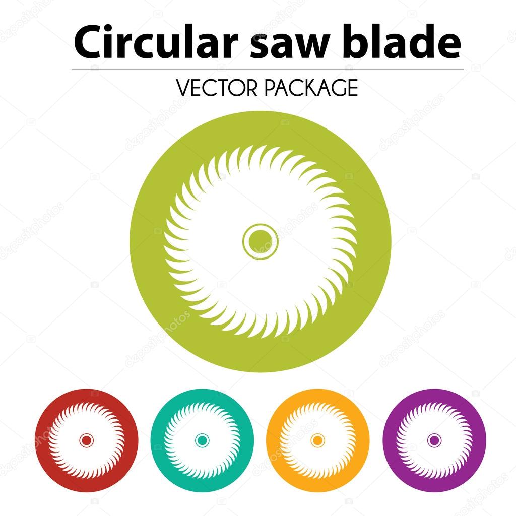 Saw Wheel - Vector icon isolated