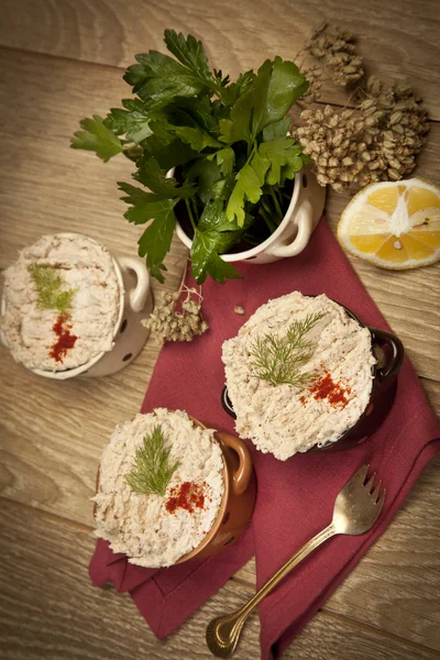 Frango mingau de cereal cerkez turco (cerkes) tavugu — Fotografia de Stock