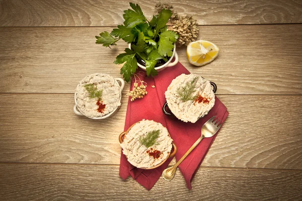 Frango mingau de cereal cerkez turco (cerkes) tavugu — Fotografia de Stock