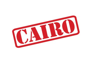 Kahire lastik damgası vektör beyaz bir arka plan üzerinde.