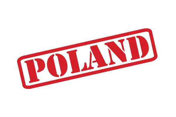 Polen rubber stempel vector op een witte achtergrond. — Stockvector