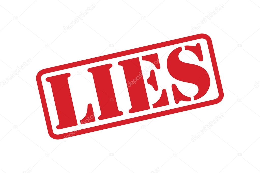 LIES red rubber stamp text vector over a white background.