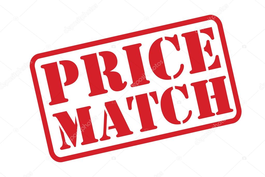 PRICE MATCH red rubber stamp text vector over a white background.