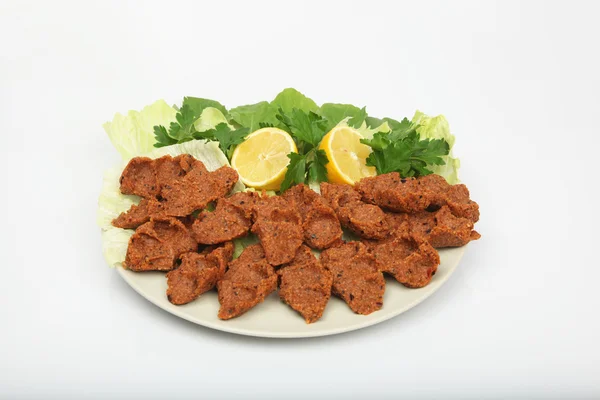 CIG kofte - turecké jídlo — Stock fotografie