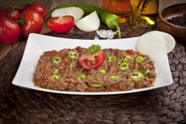 ünlü Türk yemeği Yikanmis (kavurma)