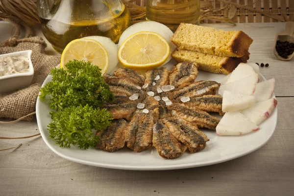 Anchovy fries — Stock Photo, Image