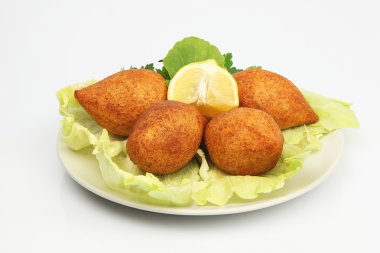 Ramazan yemek icli köfte (köfte) falafel dolması