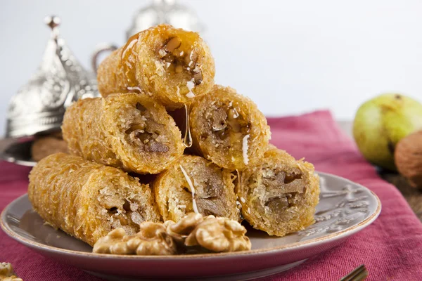 Turkish traditional ramadan pastry dessert — Stock Photo, Image