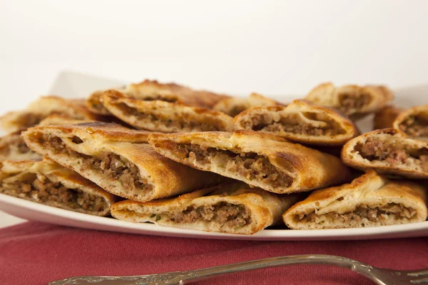 Turkish traditional beef Pide — Stock Photo, Image