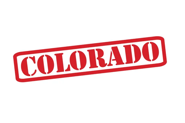 COLORADO Vector de sello de goma roja sobre un fondo blanco . — Vector de stock