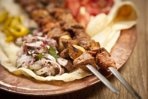 Sis turecki kebab — Zdjęcie stockowe