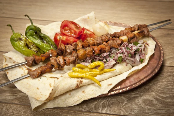 Turkse sis kebab — Stockfoto