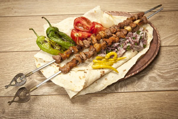 Sis turecki kebab — Zdjęcie stockowe