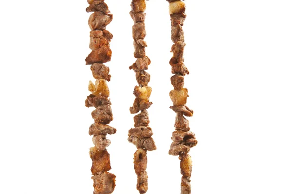 Turco Sis Kebab isolado fundo branco — Fotografia de Stock