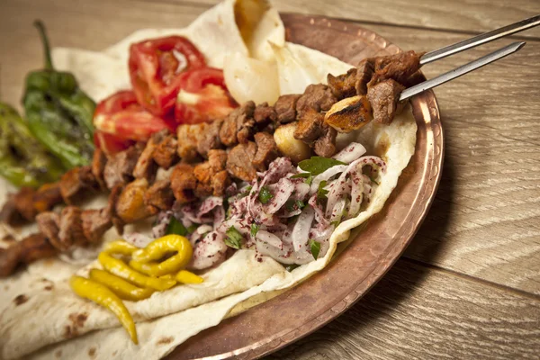 Turkiska sis kebab — Stockfoto