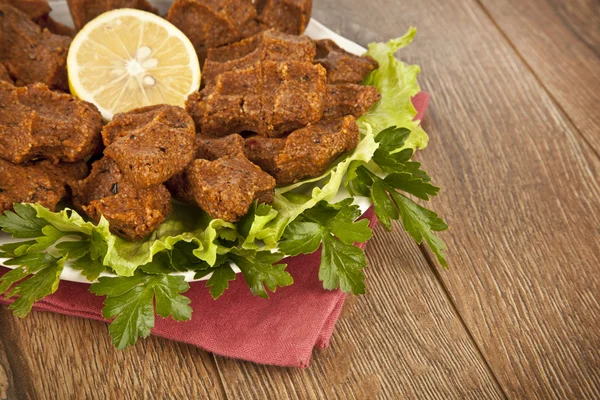 Cig kofte - türkisches Essen — Stockfoto