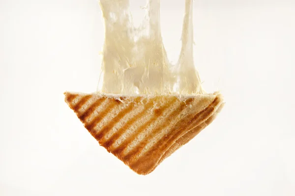 Rostade cheddar ost smörgås turkiska toast isolerade — Stockfoto