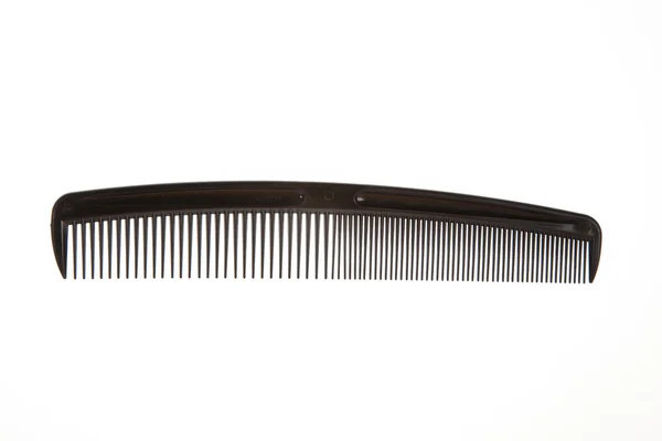 Black comb isolated on white background — Stock Photo, Image